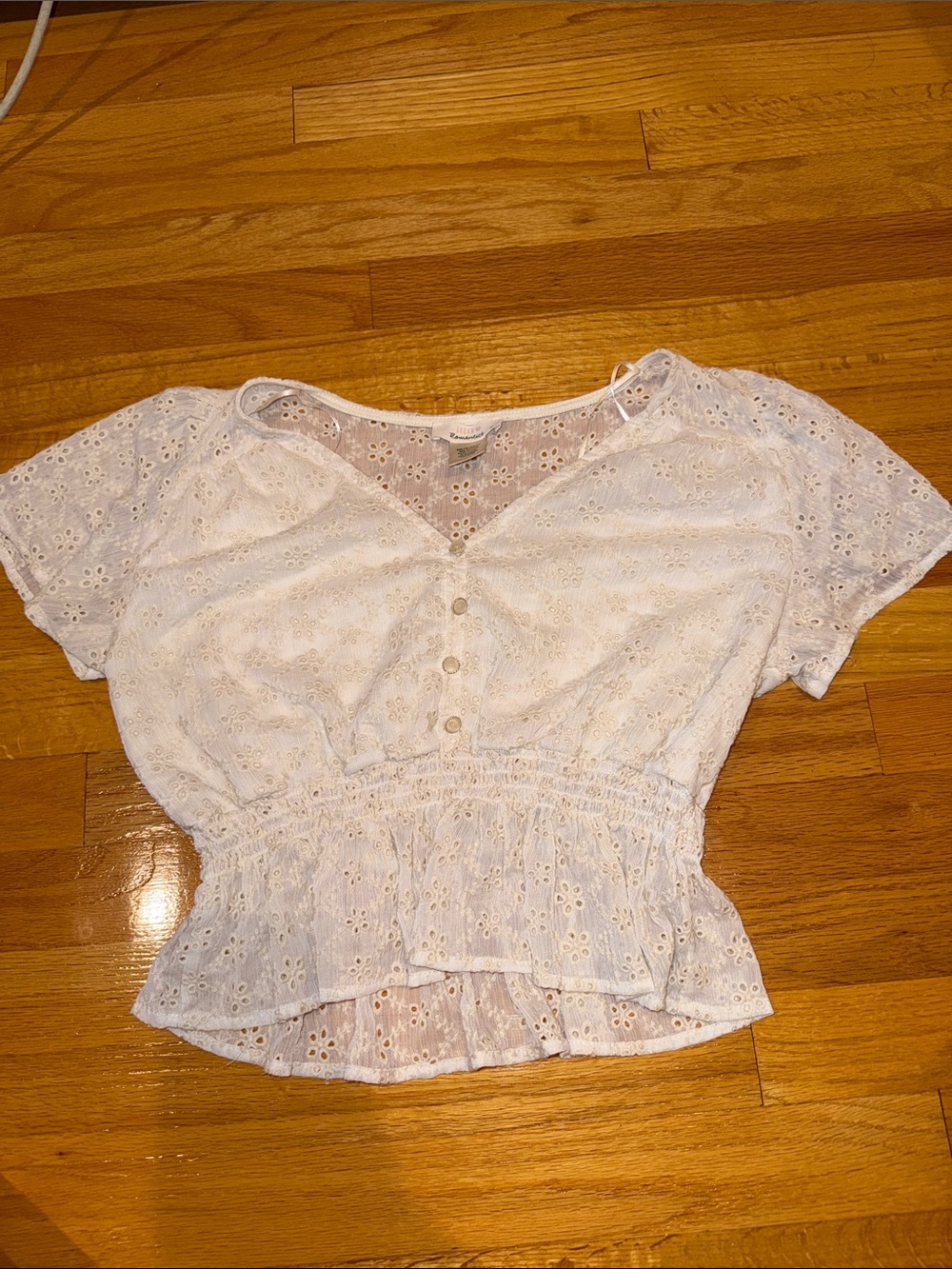 White crop top